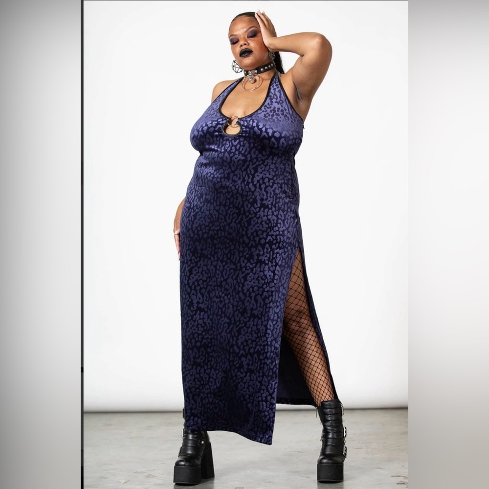 KILLSTAR - Second Skin maxi dress - Plum 4XL